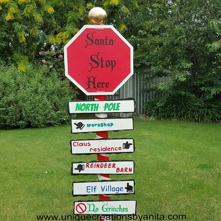 diy garden christmas sign, DIY Christmas sign