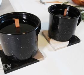 woodsy scented campfire candles