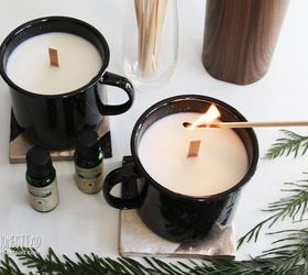 woodsy scented campfire candles