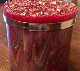 upcycle glass and lid from a candle