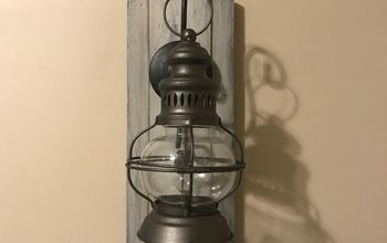 DIY Lighted Wall Sconce