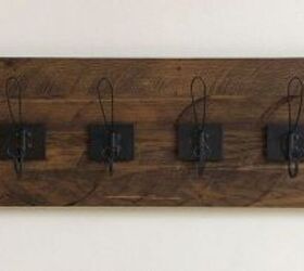 how to make a diy rustic wood coat key rack