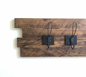 how to make a diy rustic wood coat key rack