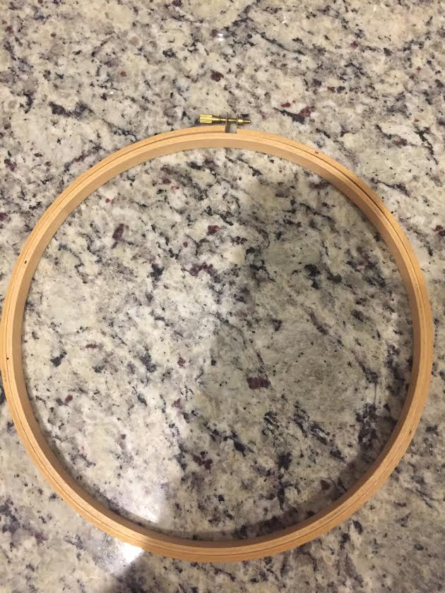 inexpensive halloween project to do with the little ones, One 10 inch wood embroidery hoop
