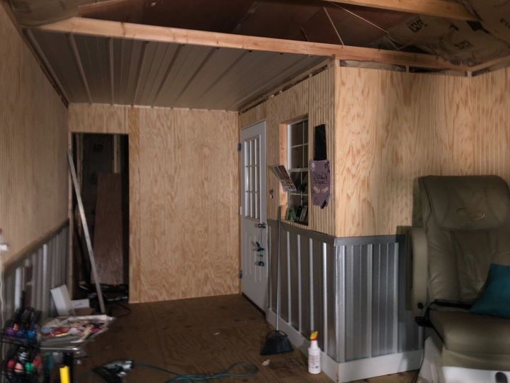how to set up my new shed as a nail salon