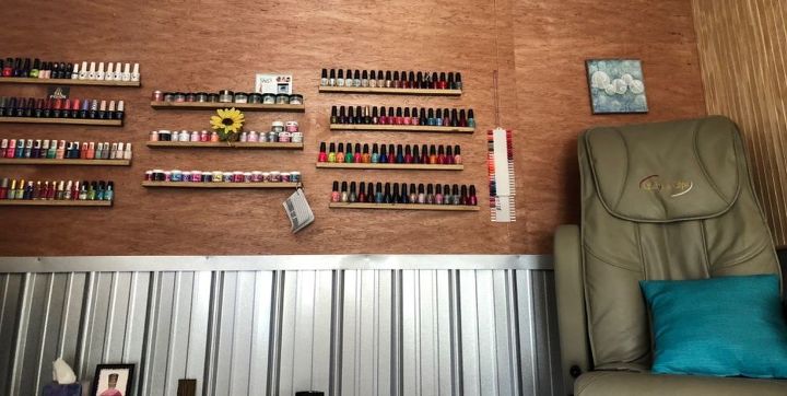 how to set up my new shed as a nail salon