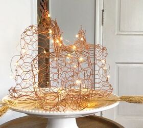 Rustic chicken wire wood standing snowman decor — Designz by Heather