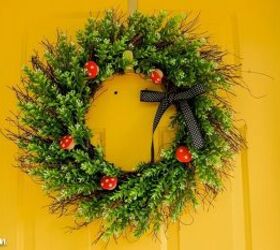 update a wreath with mushrooms