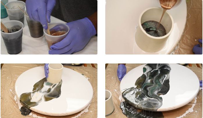 how to make a epoxy resin table top