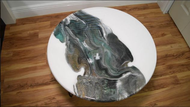 how to make a epoxy resin table top