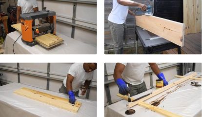 how to build a diy rustic bookshelf and storage hometalk