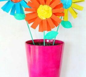 recycled paper flowers home decor