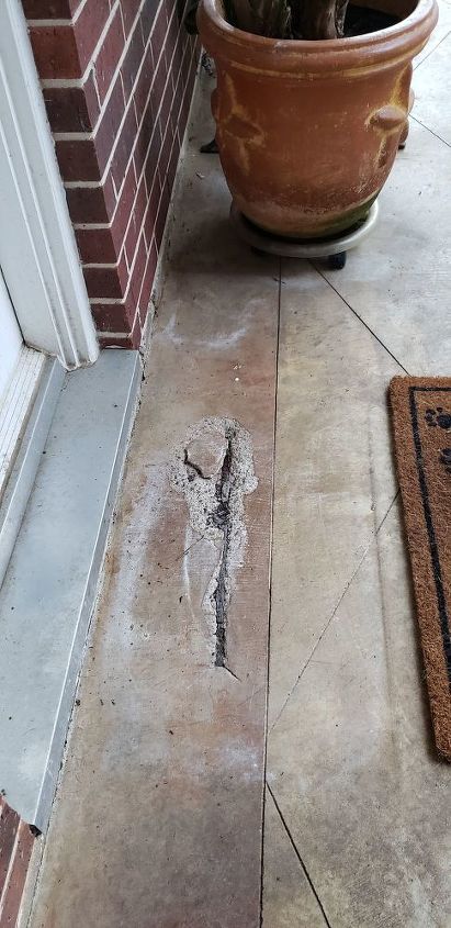 q how can i repair concrete outdoors