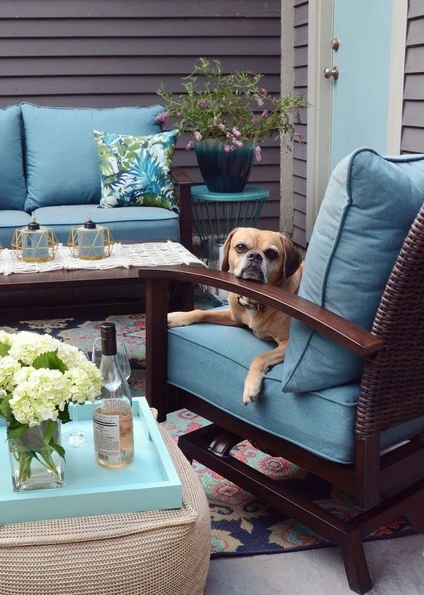 our budget patio makeover from patchy grass to chic retreat
