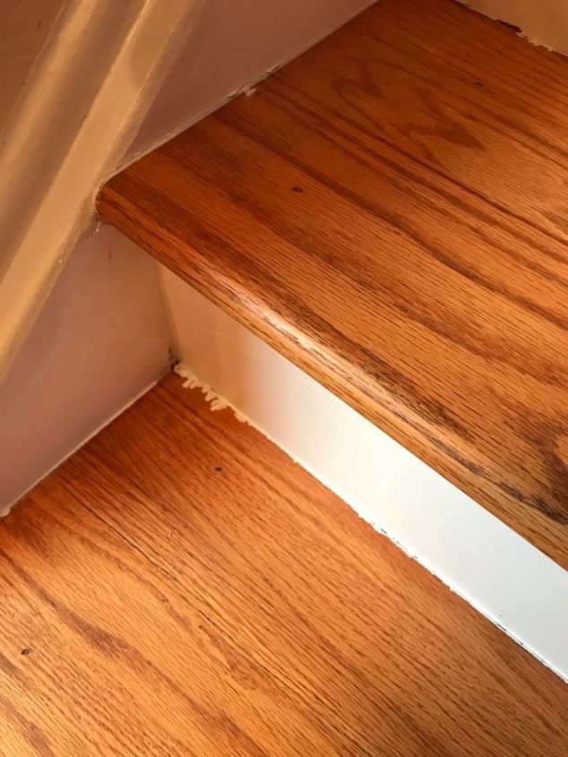 is it okay to caulk stairway treads and risers with the trim