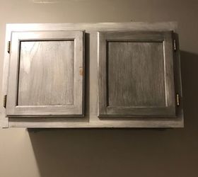 repurpose cabinet for bathroom storage