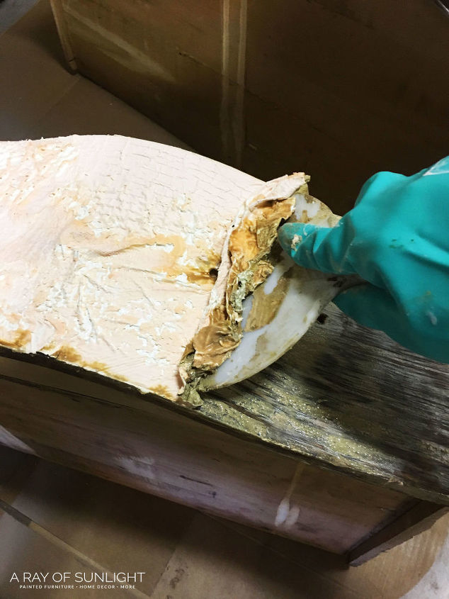 how to remove paint from wood furniture
