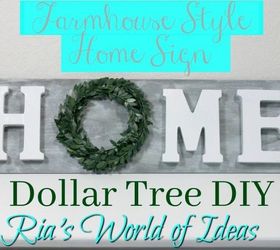 Dollar Tree DIY | Cartel de casa estilo granja | Decoración del hogar | Presupuesto