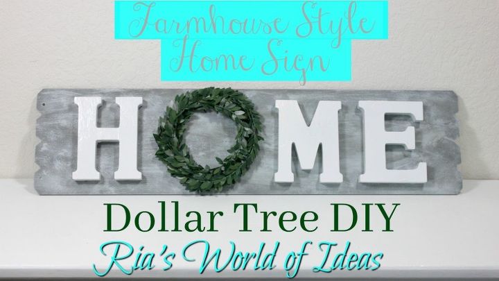 dollar tree diy cartel de casa estilo granja decoracin del hogar presupuesto