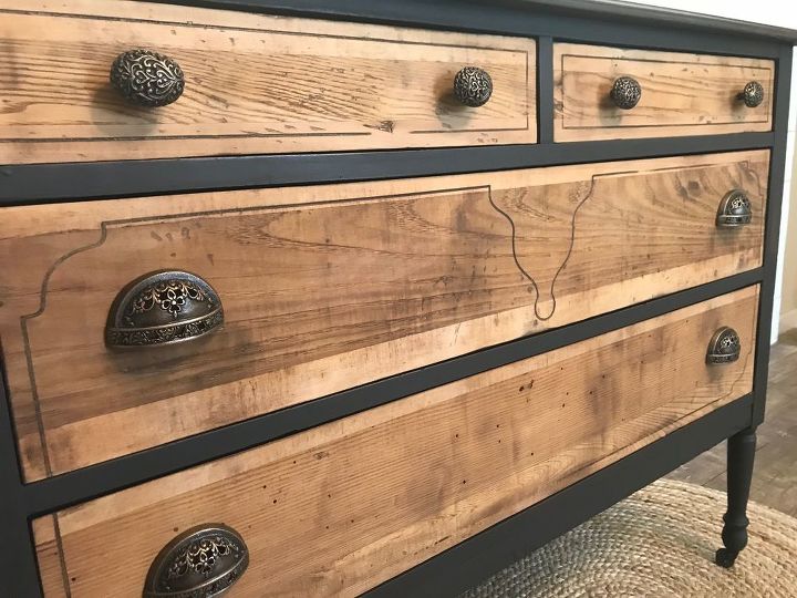 antique dresser makeover see how i removed veneer