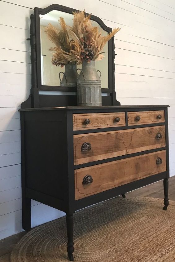 antique dresser makeover see how i removed veneer