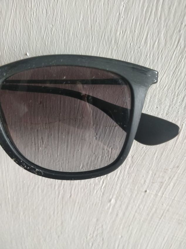 How to clean a sticky layer from sunglasses frame? | Hometalk