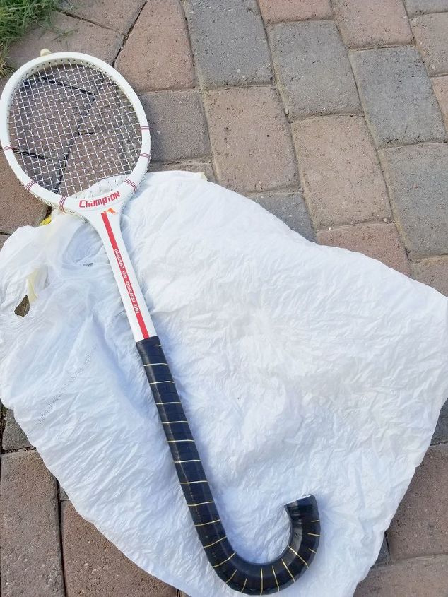 raqueta de tenis reciclada bastn de caramelo