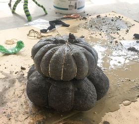 concrete moss pumpkins