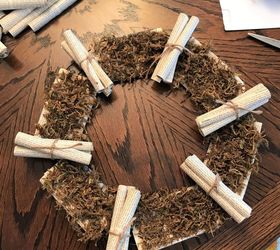 rolled book page wreath