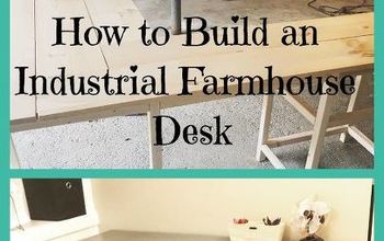 DIY Gorgeous Industrial Farmhouse Desk