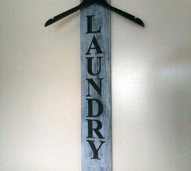 laundry room pipe rack with hanger metal heart, Loved finished creation