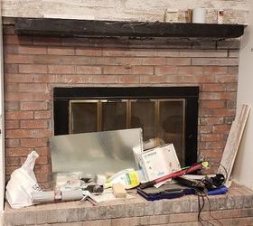 how to remove paint from a brick fireplace