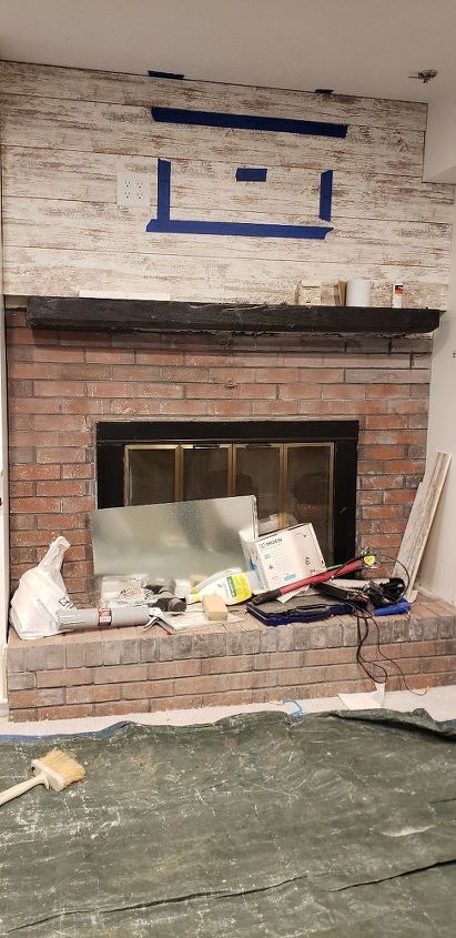 how to remove paint from a brick fireplace
