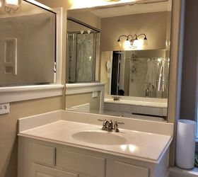 How to frame out that builder basic bathroom mirror (for $20 or less!)