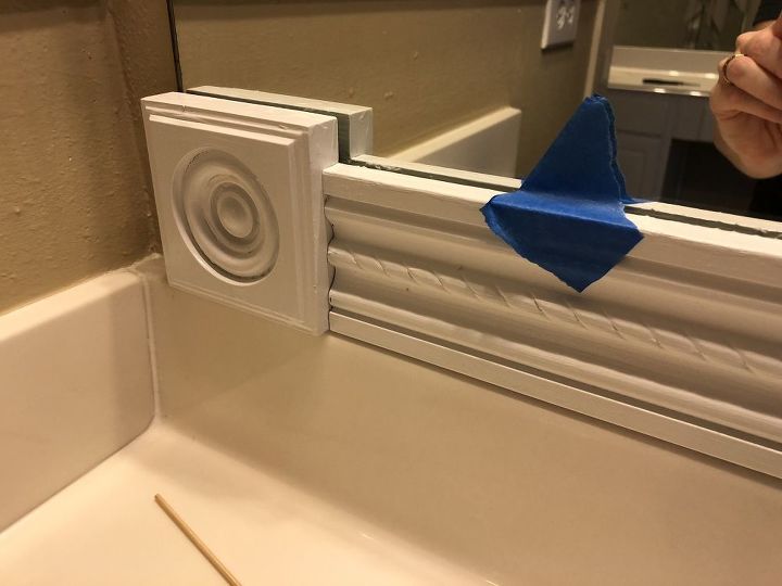 how to frame your builder grade mirror