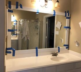 how to frame your builder grade mirror