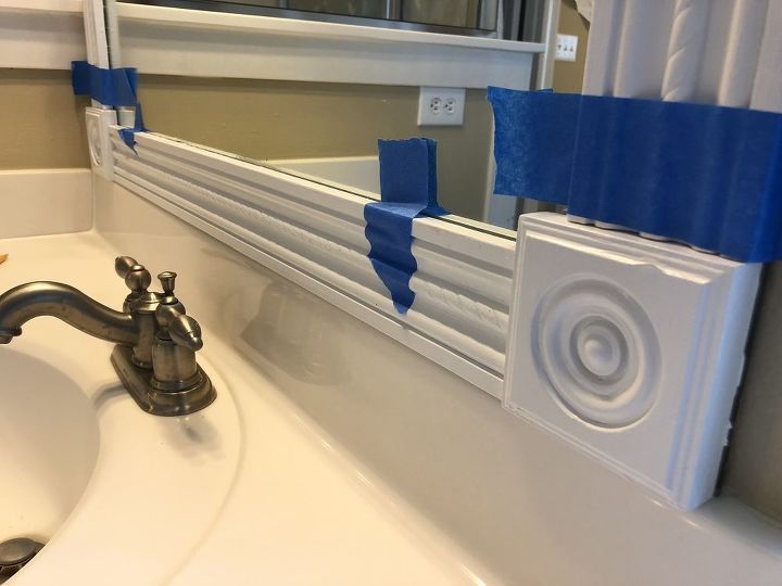 how to frame your builder grade mirror