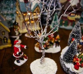 Easy DIY Miniature Trees for Your Christmas Village!