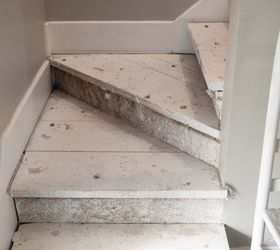 rustic unfinished staircase makeover