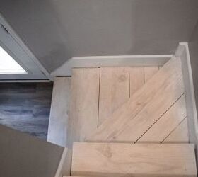 rustic unfinished staircase makeover