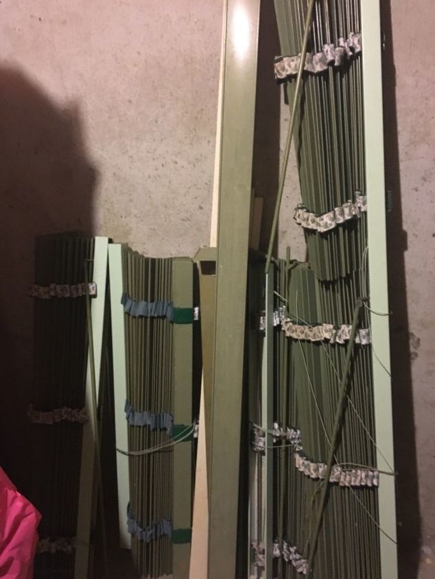 q what can i do to repurpose wooden blinds