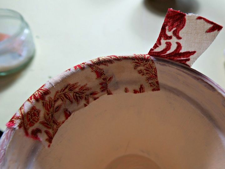 como fazer lindos vasos cobertos de tecido