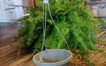 How do I make a drip pan for hanging planter?