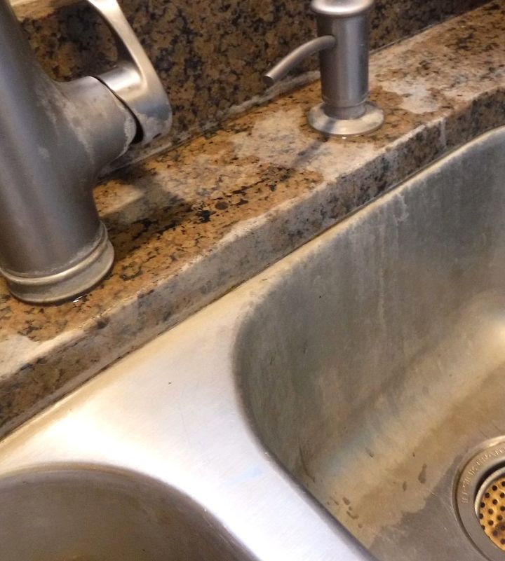 how do i remove chalky residue from granite surfaces