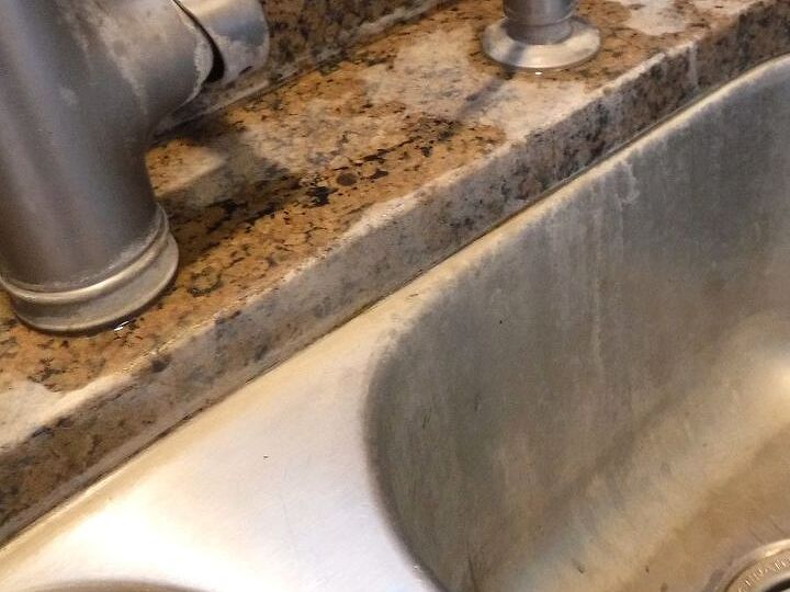 q how do i remove chalky residue from granite surfaces