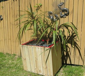 filing cabinet red planter new lease on life