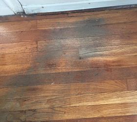 Is there anyway to improve the worn grey spots on my hardwood