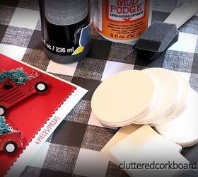 DIY Mini Camión Rojo y Adornos para el Árbol de Navidad de Búfalo