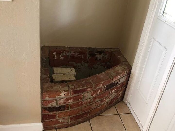 q what are your ideas for this interior brick planter