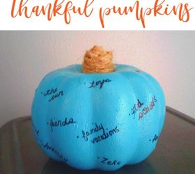 Decoración de Acción de Gracias - Calabazas de agradecimiento DIY